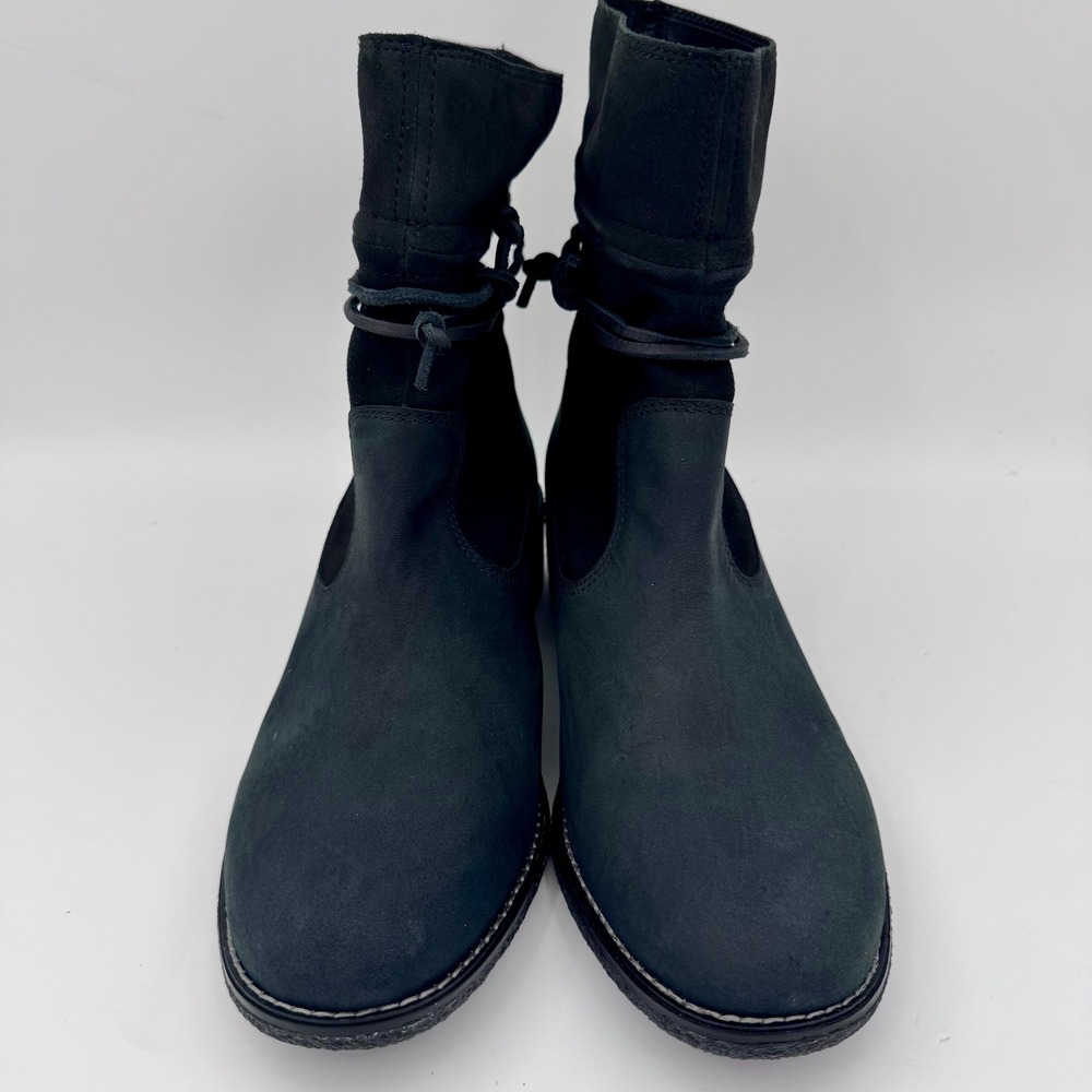 NWOB Sperry Women Maya Ronan Black Suede 9.5M Low Block Slouch Mid-Calf Boots - Picture 2 of 9